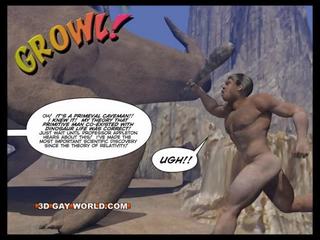 Cretaceous فم 3d مثلي الجنس فكاهي الخيال العلمي بالغ فيلم قصة